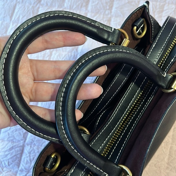 Coach Rouge 25 Black Pebbled Leather - Picture 14 of 14